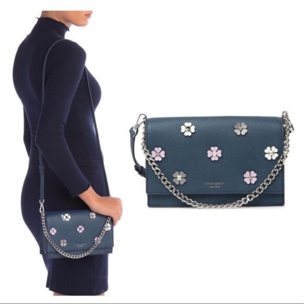 Kate Spade Cameron Floral Appliqué Crossbody Handbag